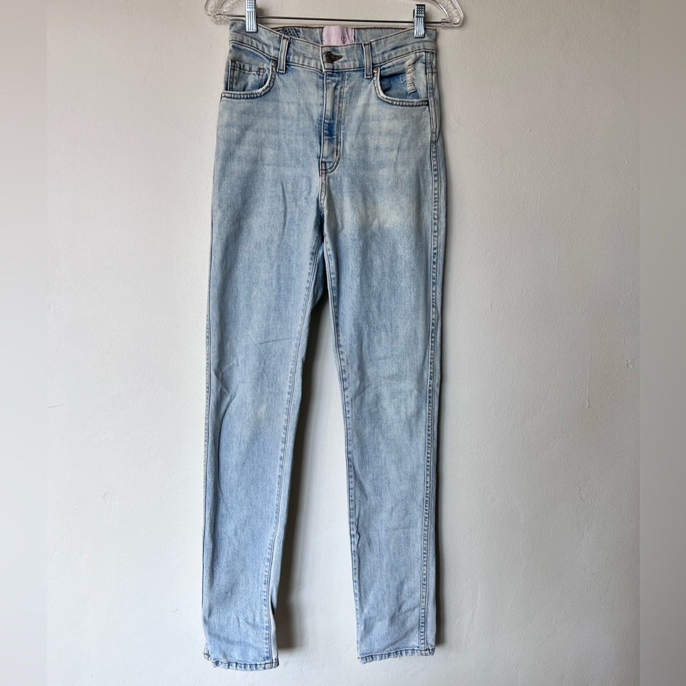 Revice Denim High Waist Jeans light Wash straight leg jeans